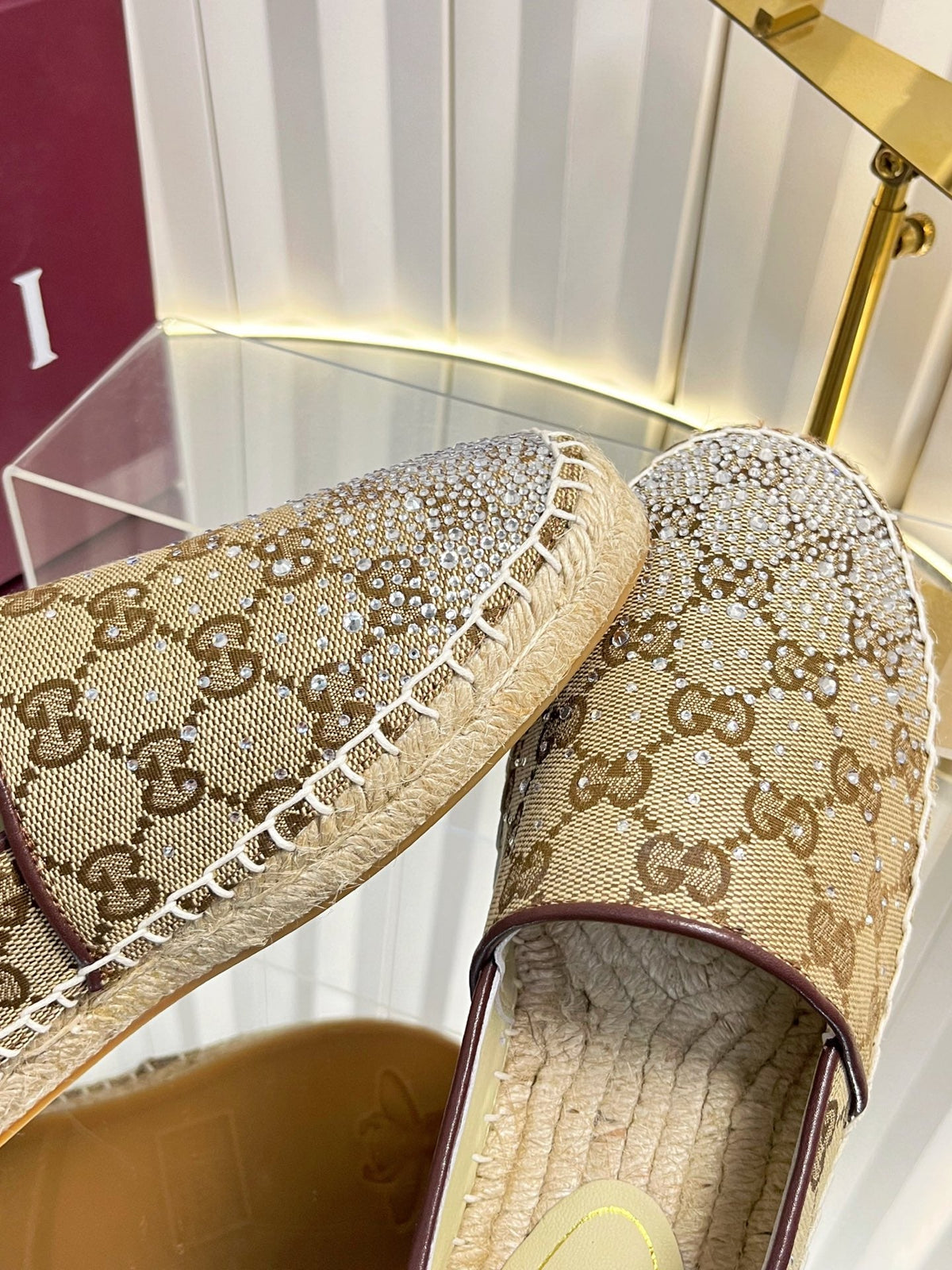 Gucci 2026 Heritage Espadrilles Lame Canvas 768172