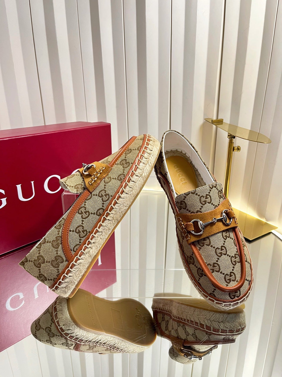 Gucci 2026 Women's Espadrilles With Horsebit GG Canvas 768166