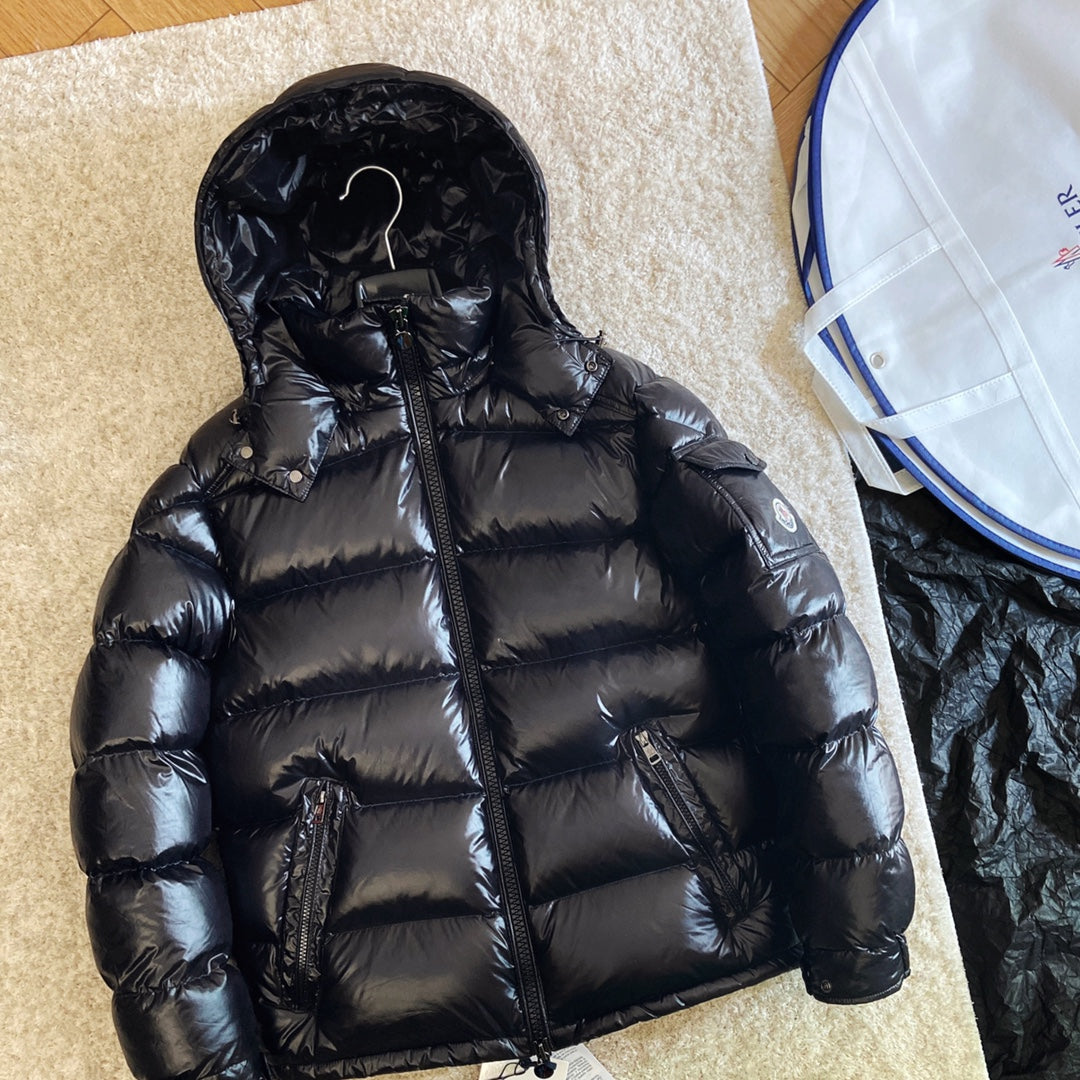 Moncler 2025 Maya Jacket Black Nylon Down