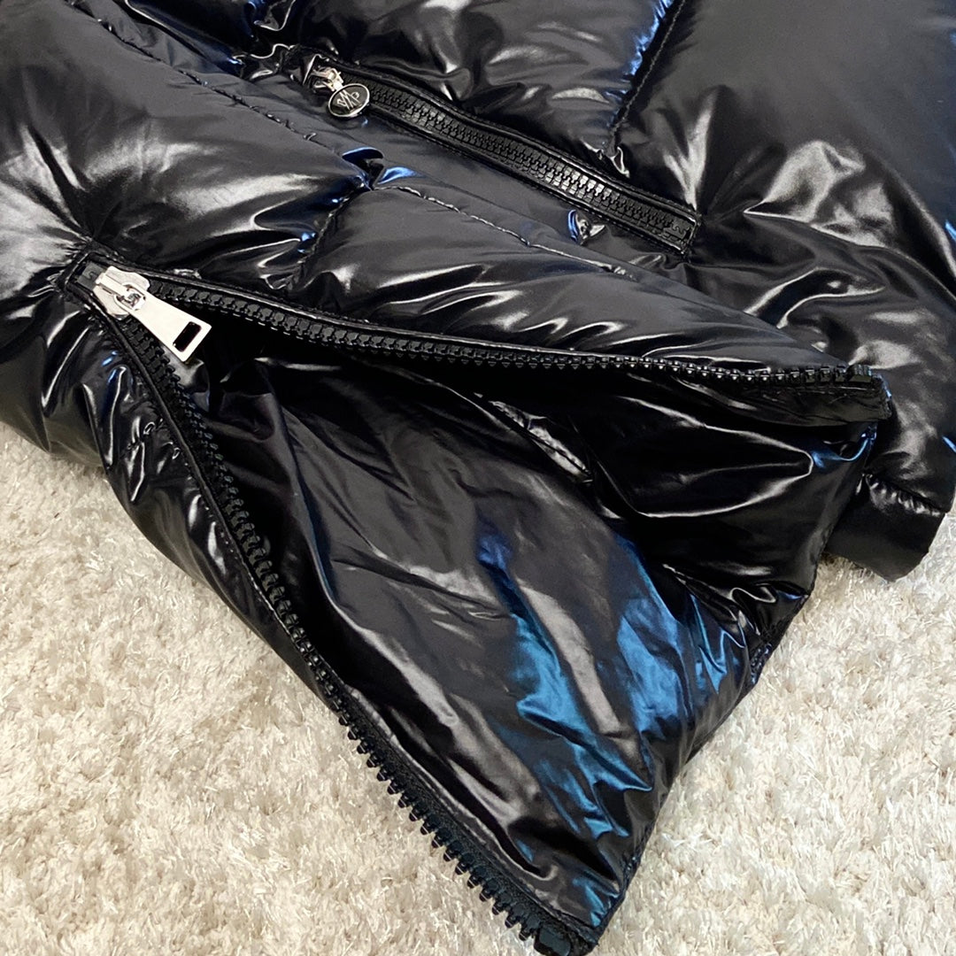 Moncler 2025 High-shine Padded Black Down Jacket