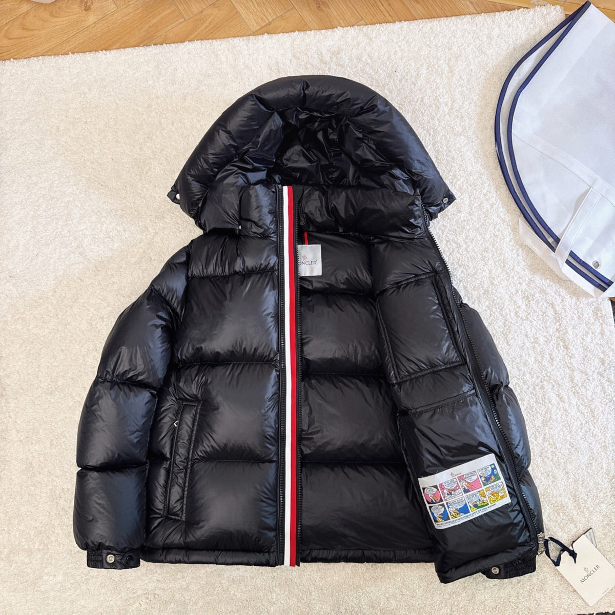 Moncler 2025 Montbeliard Jacket Black Nylon Down