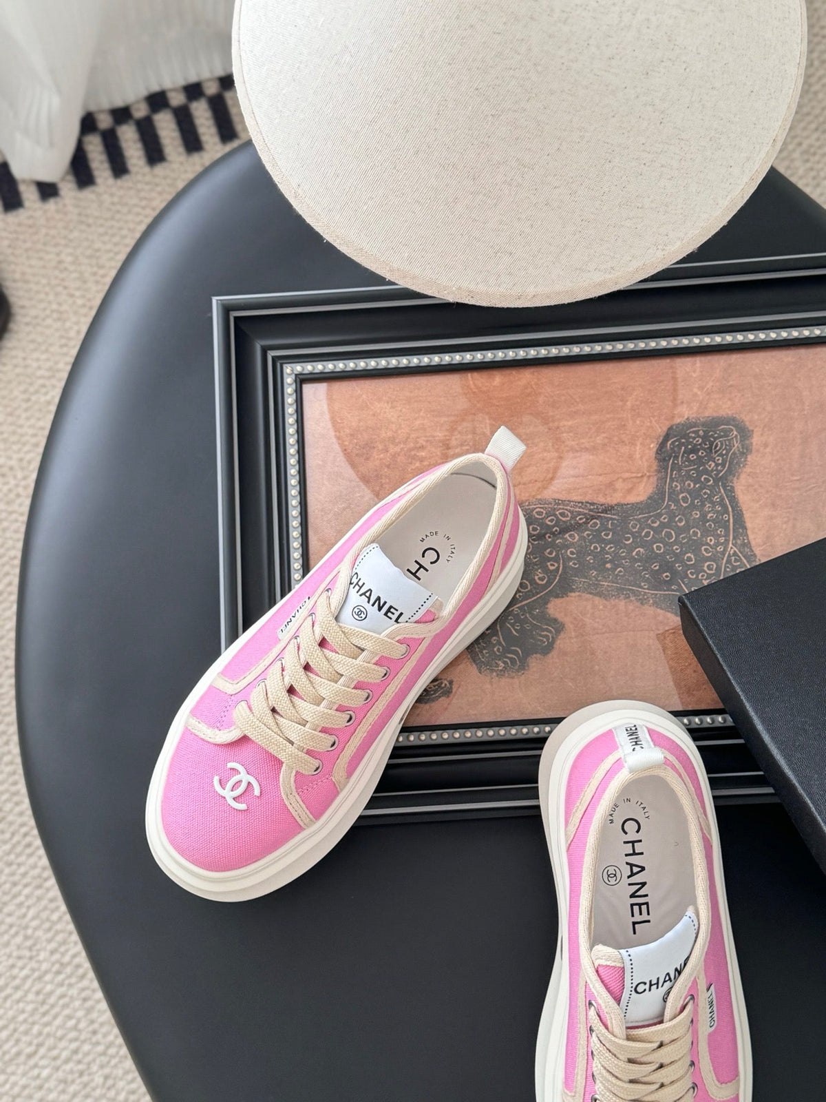 CC 25 Logo Printed Sneaker Pink Fabric Original 305312