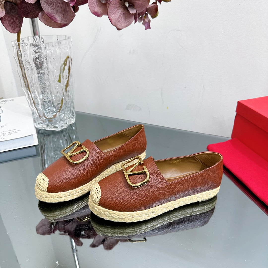 Vlogo Signature Loafer Dark Brown Leather
