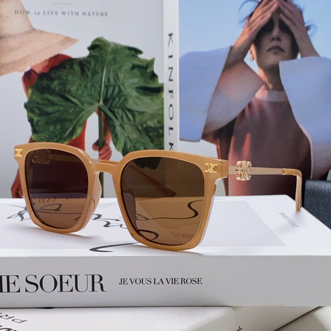 TRIOMPHE SUNGLASS 497816 IN NUDE METAL