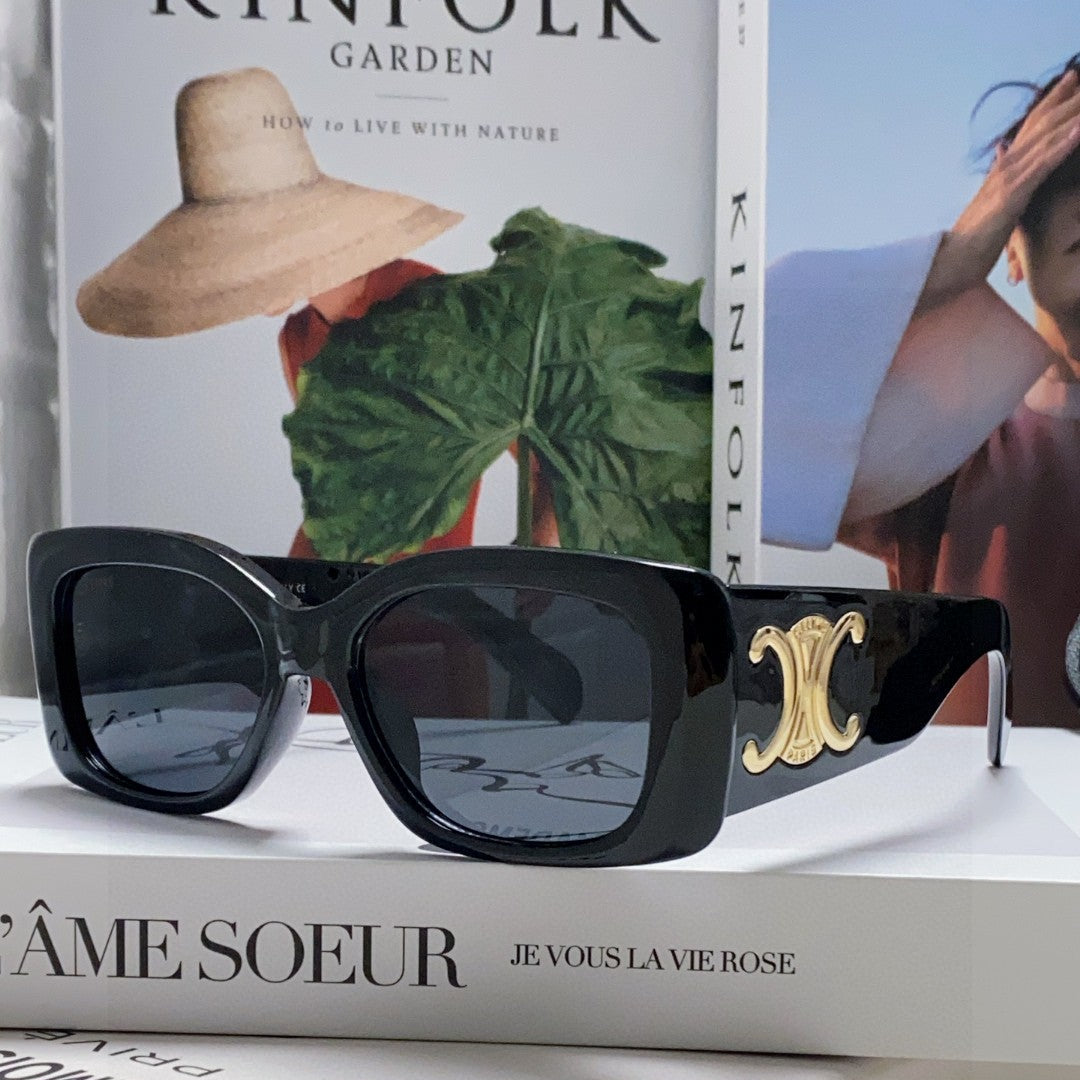 TRIOMPHE SUNGLASSES 548602 IN BLACK ACETATE