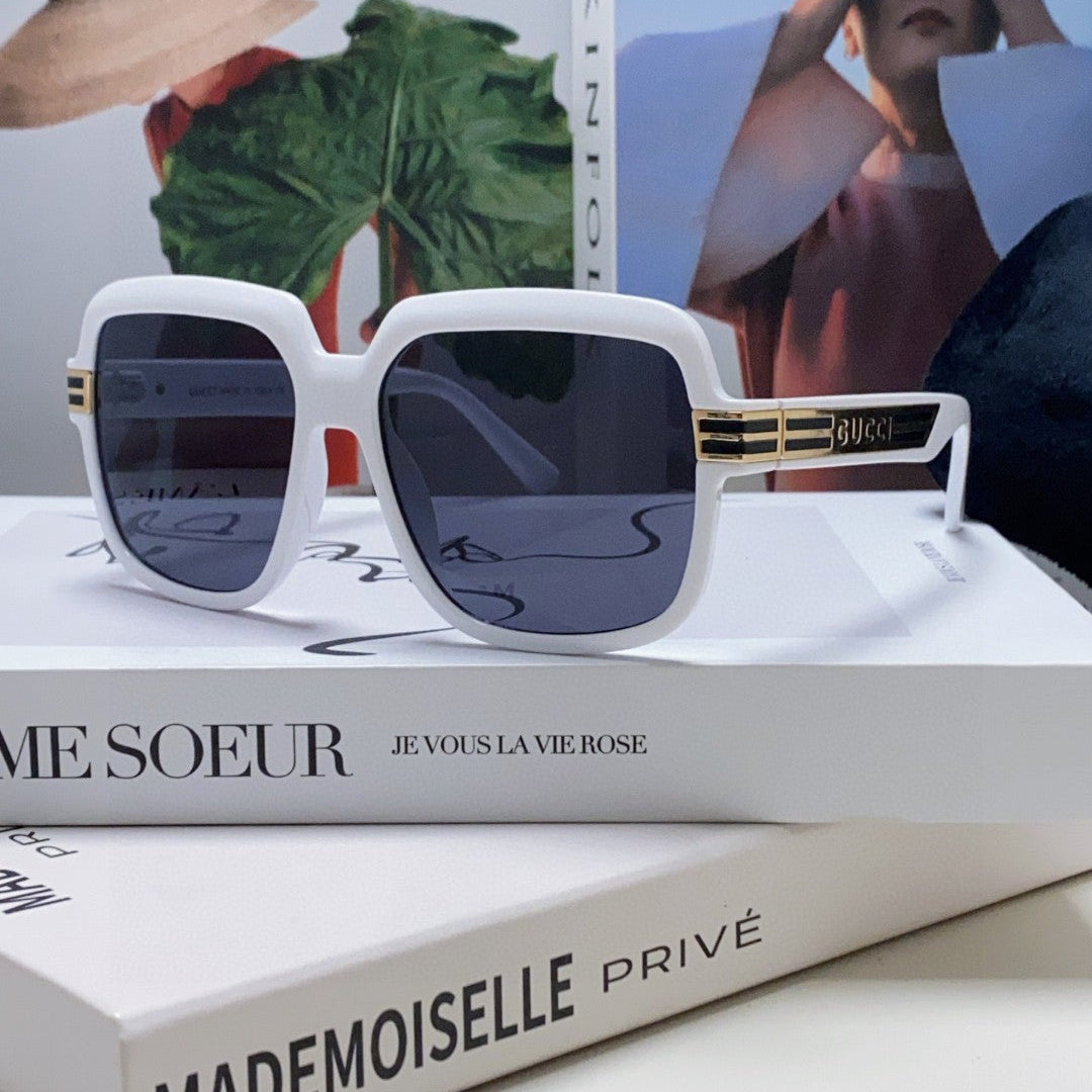 SQUARE FRAME SUNGLASSES 570231 IN ACETATE AND METAL
