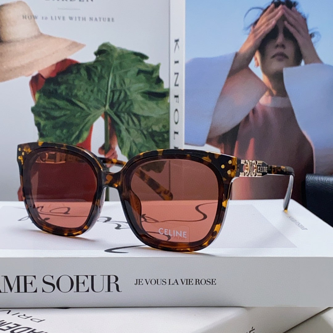 TRIOMPHE SUNGLASSES 573251 IN HAVANA ACETATE METAL LOGO