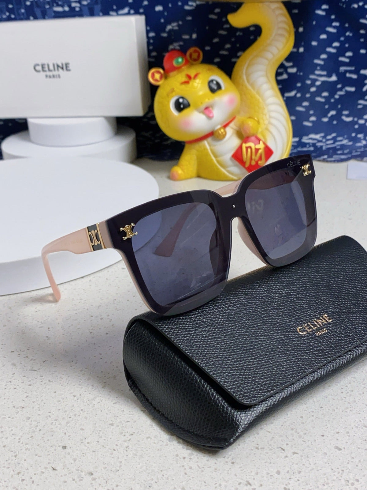 TRIOMPHE SUNGLASSES 548634 IN PINK ACETATE