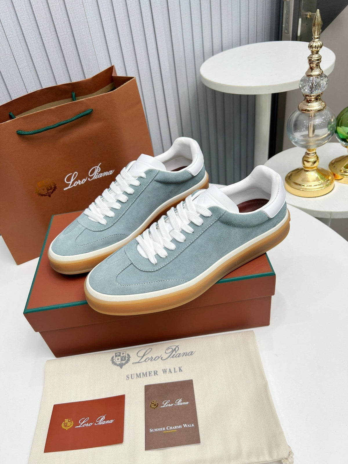 LP TENNIS WALK SNEAKERS STONE SUEDE