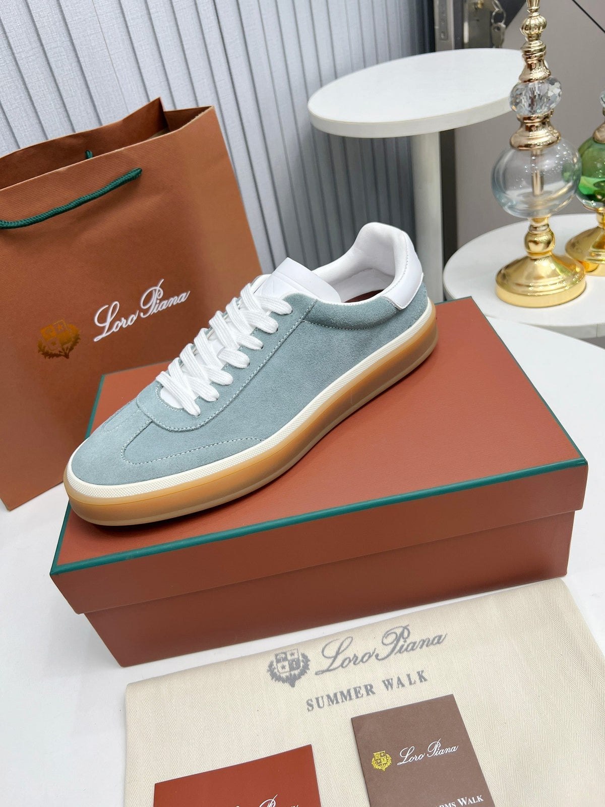 LP TENNIS WALK SNEAKERS STONE SUEDE