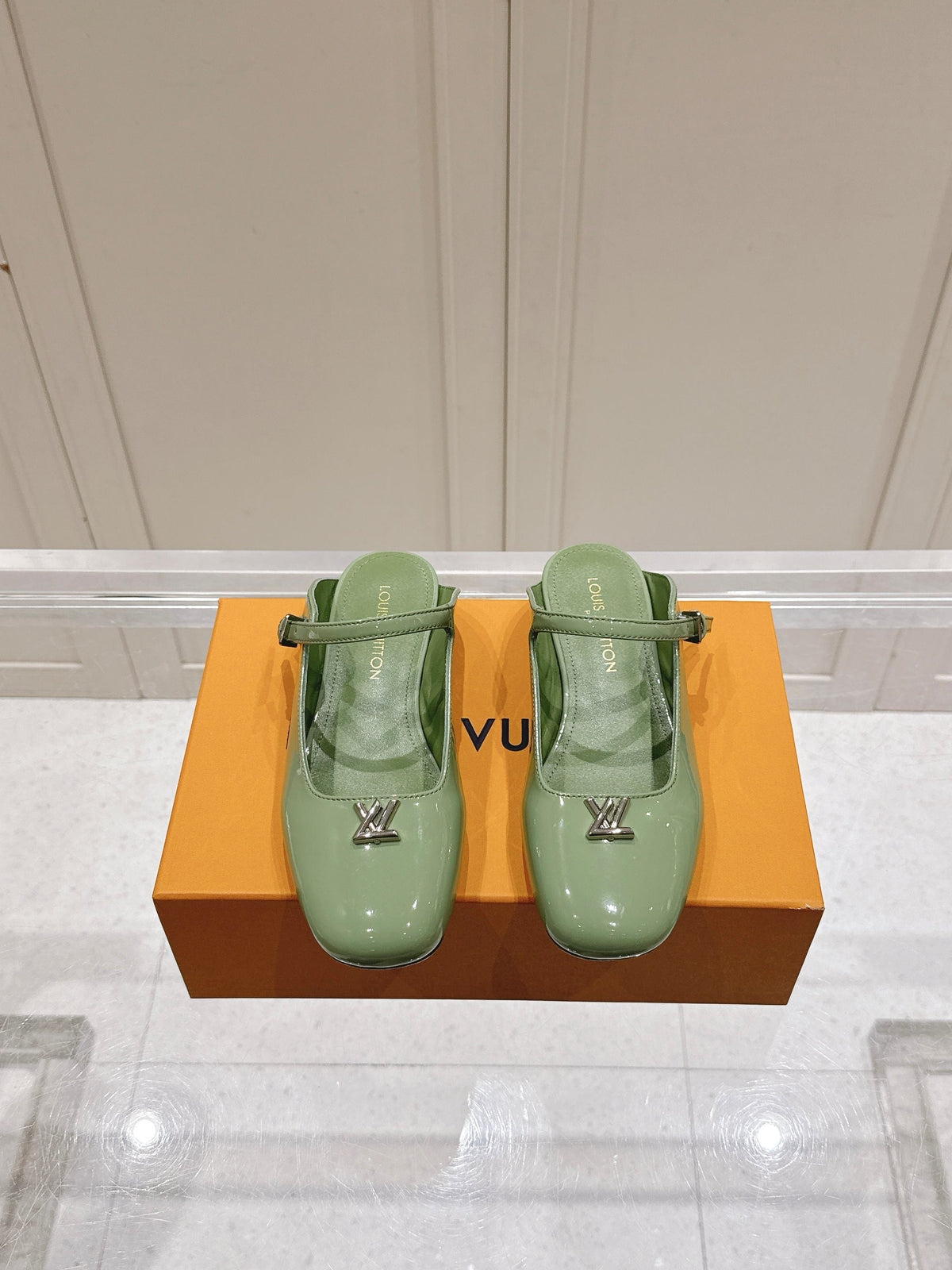 Louis Vuitton 2026 Swing Open Back Ballerinas Patent Leather 778830