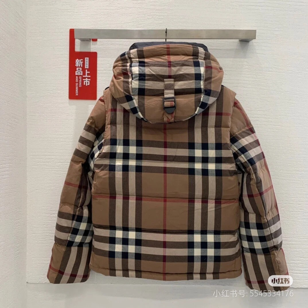 Bur 25 Down Jackets Brown Cotton 291393
