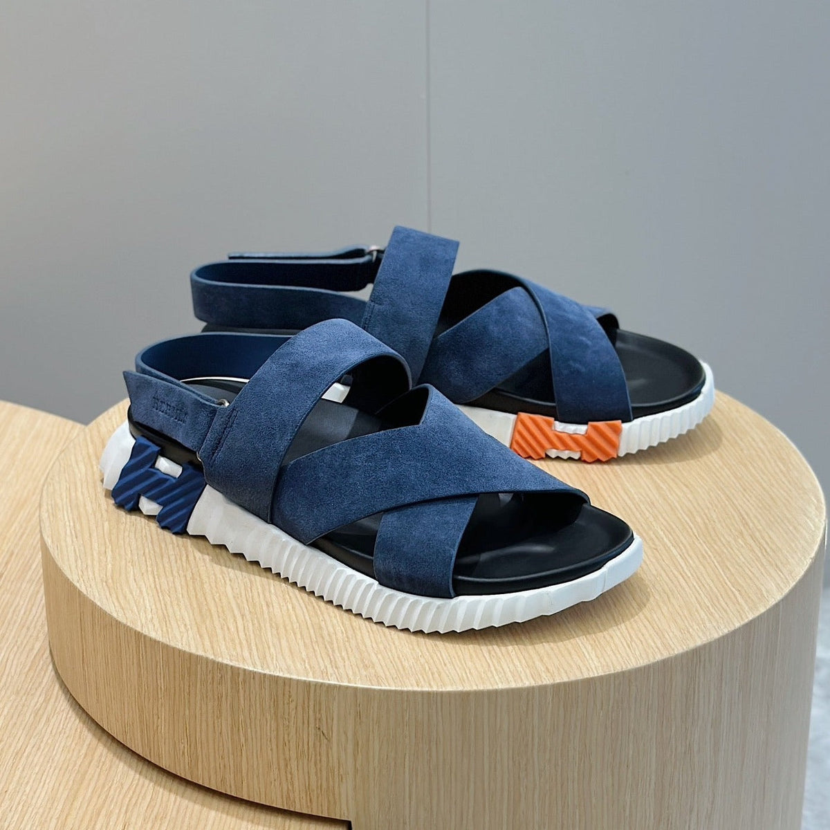 HM ELECTRIC SANDAL AEGEAN SUEDE AND CALFSKIN