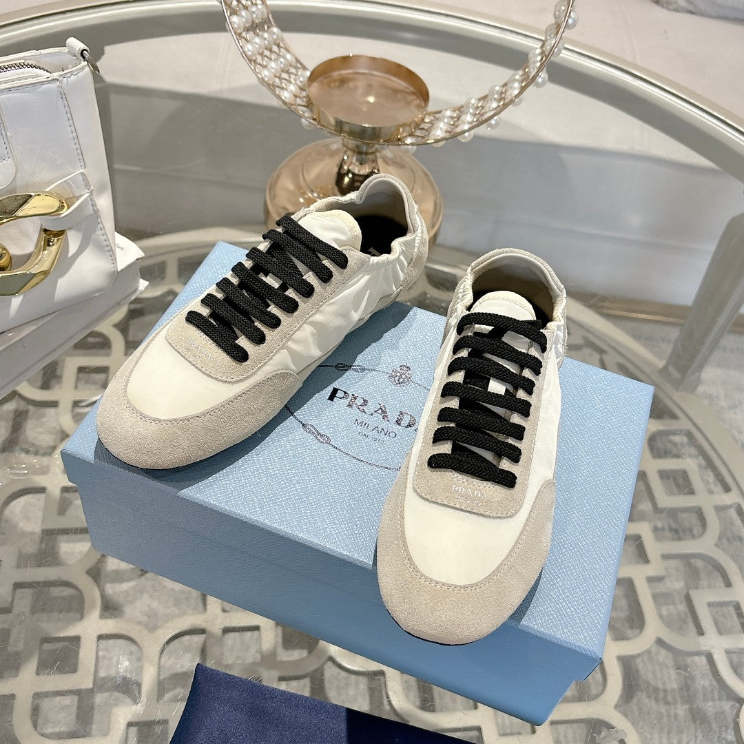 PRA 26S Casual Sneaker Light Beige Canvas Suede 625958