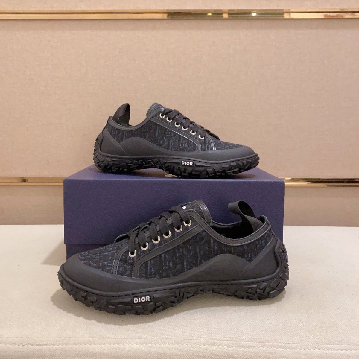 CD B28 LOW SHOES BLACK JACQUARD