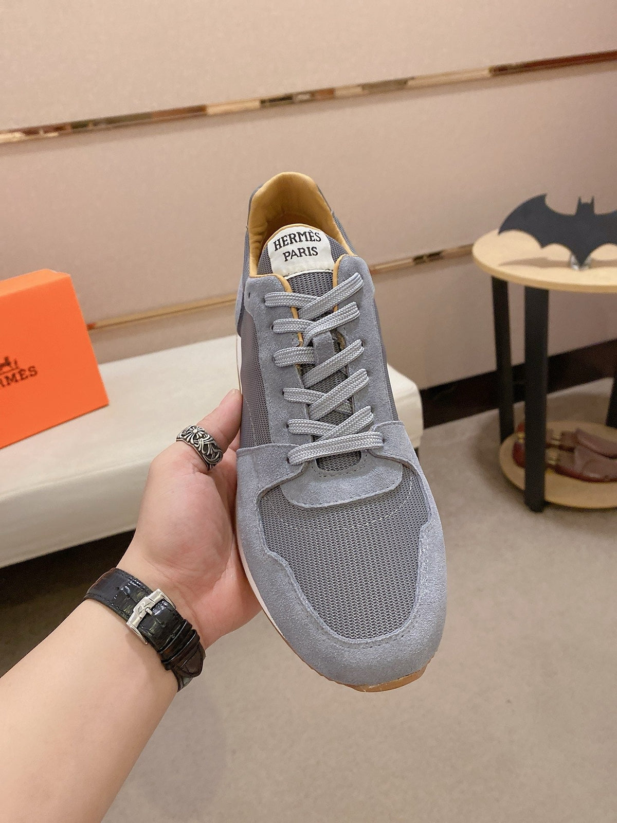 HM Men's Escape Sneaker Grey Suede 583096