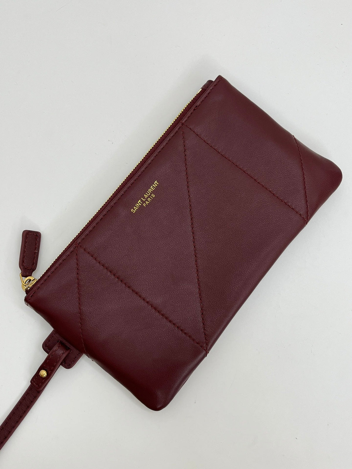 YSL 2025 Jamie Shopping Burgundy 29cm Lambskin