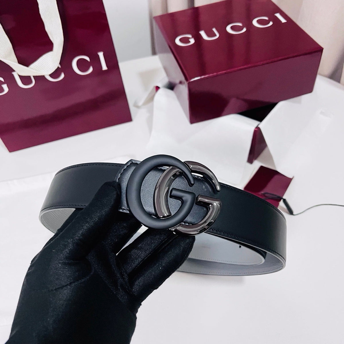 Gucci 2026 Double-G Belt 40mm Leather