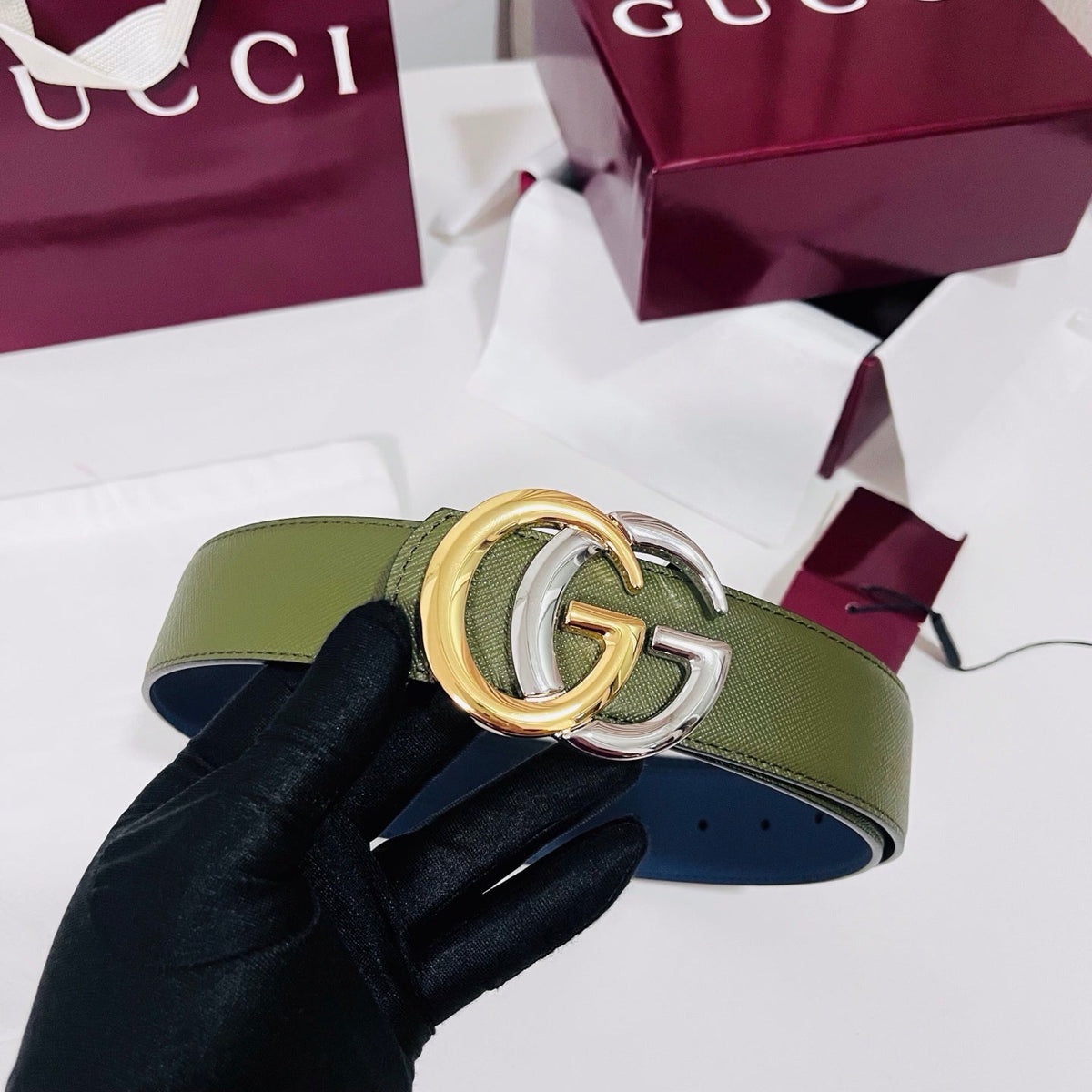 Gucci 2026 Double-G Belt 40mm Leather