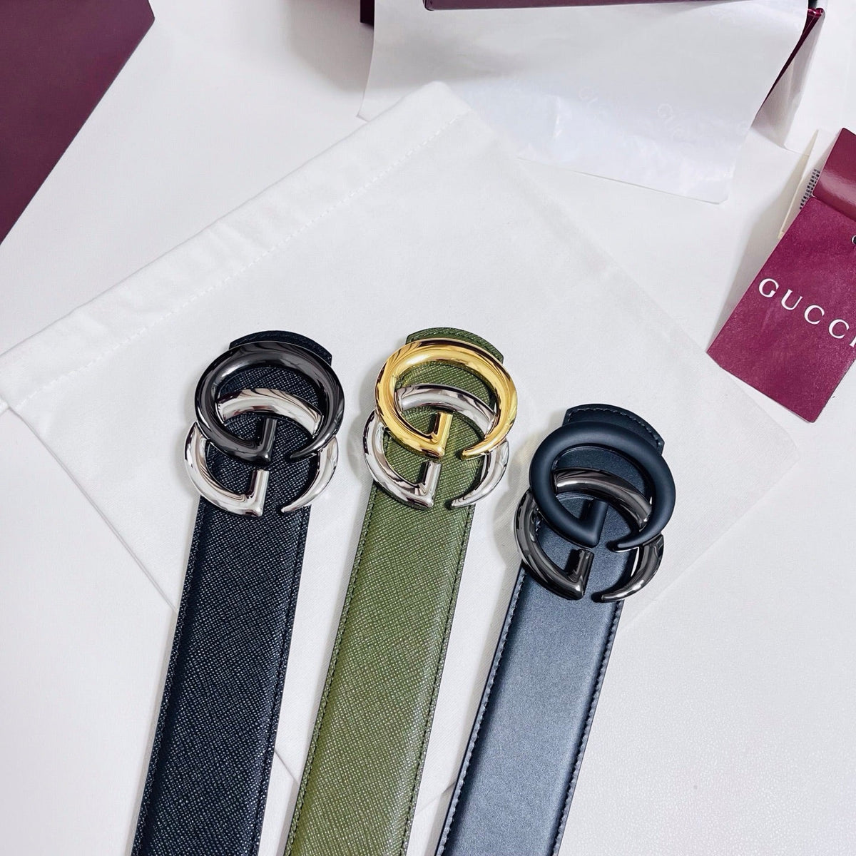 Gucci 2026 Double-G Belt 40mm Leather