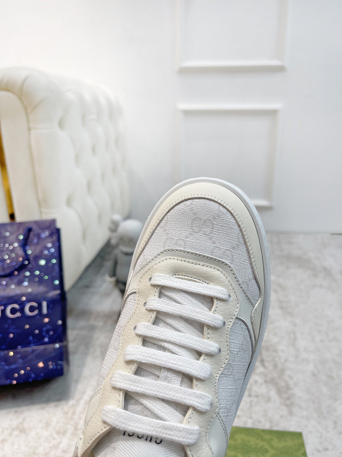 Gucci 2026 Trainer Sneakers Calfskin Canvas 988575