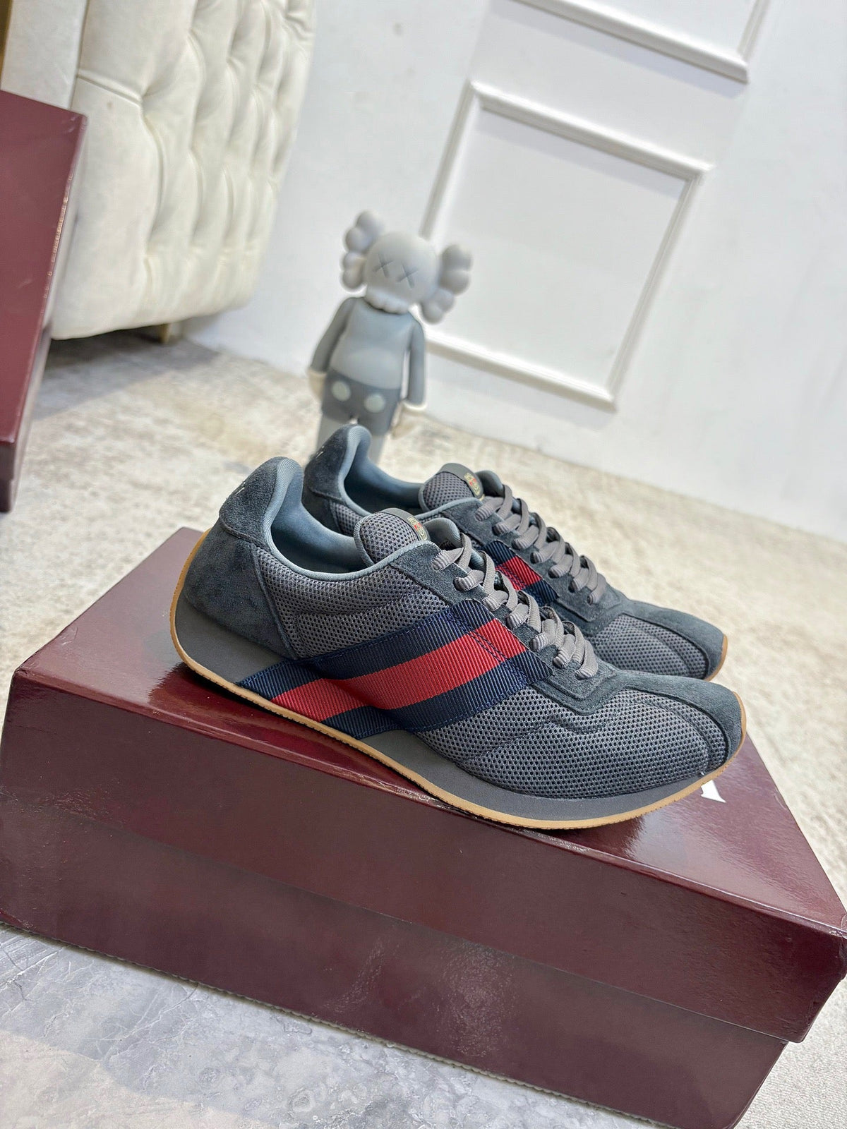 Gucci 2026 Tempo Sneakers Mesh Suede 988576
