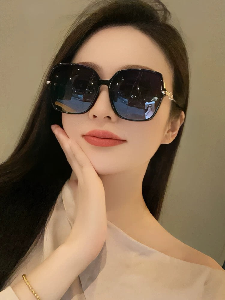 OVERSIZED SQUARE FRAME SUNGLASSES G2750 IN ACETATE AND METAL