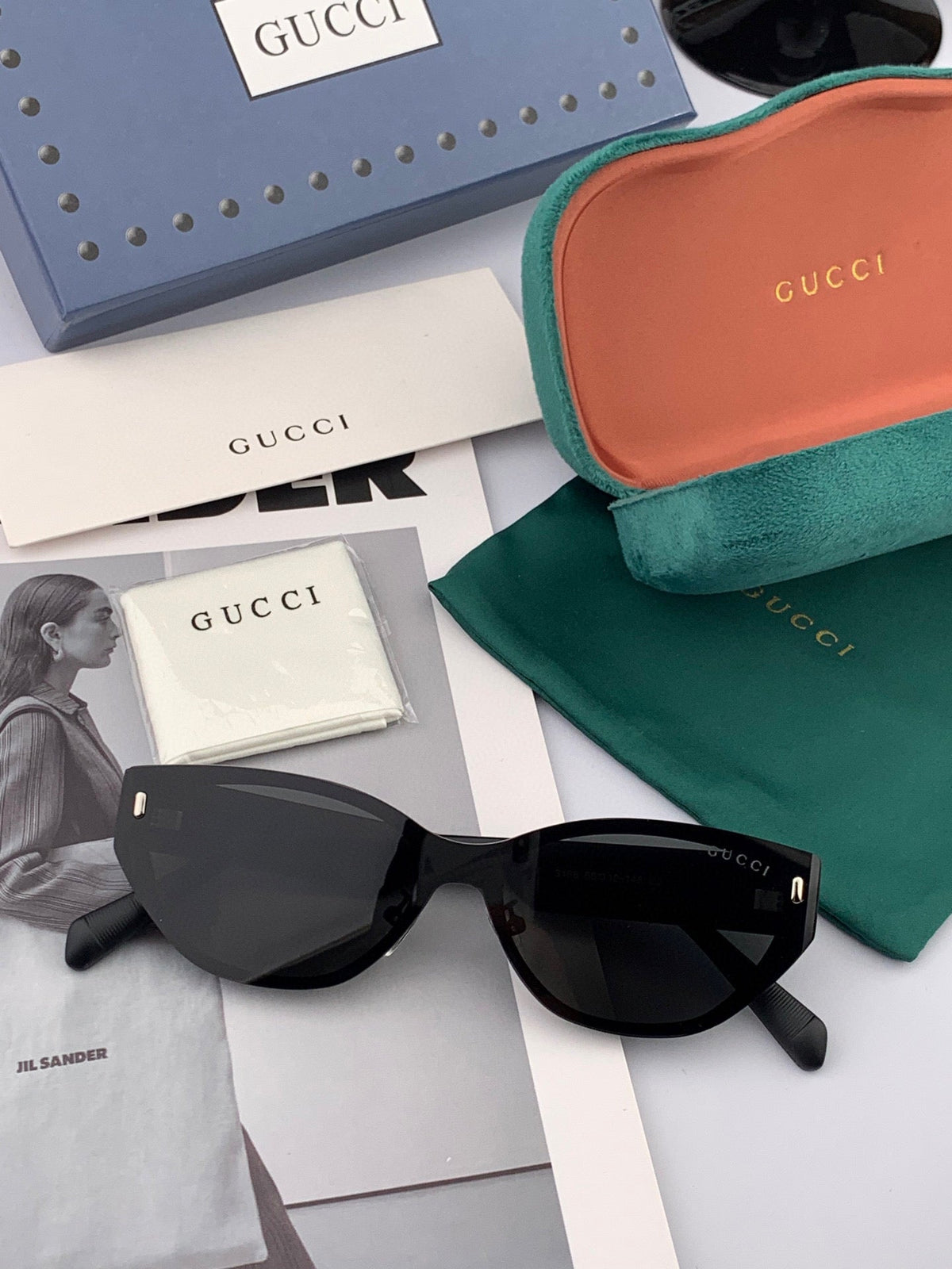 CAT-EYE FRAME SUNGLASSES G8316 IN ACETATE