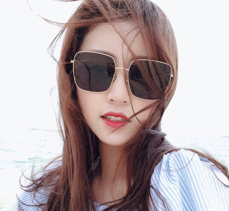 SQUARE FRAME SUNGLASSES G2322 IN METAL