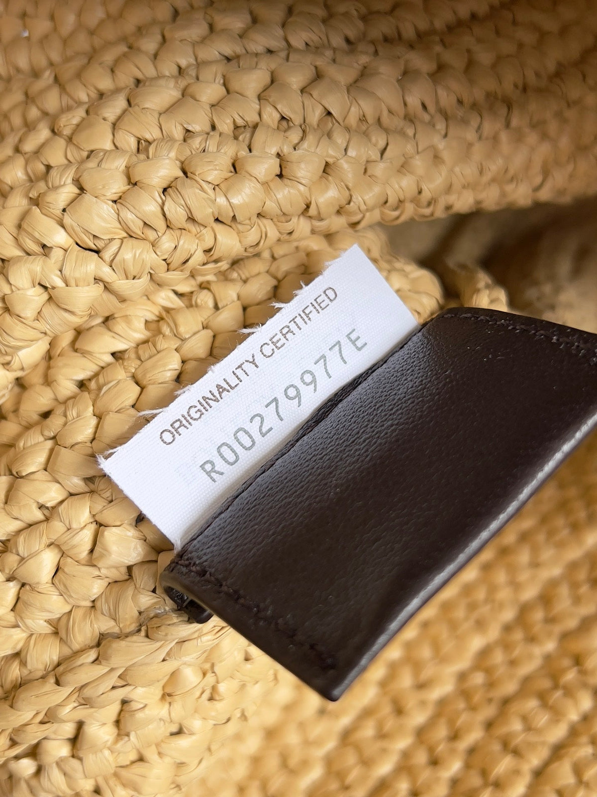 BV Sardine Chain Natural color Raffia Metallic 249685