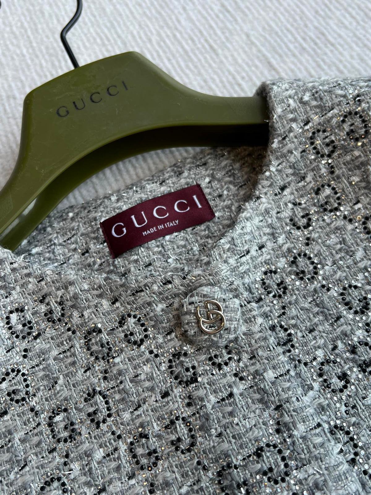 GG 25 Jacket Gray Diamond Tweed 0016