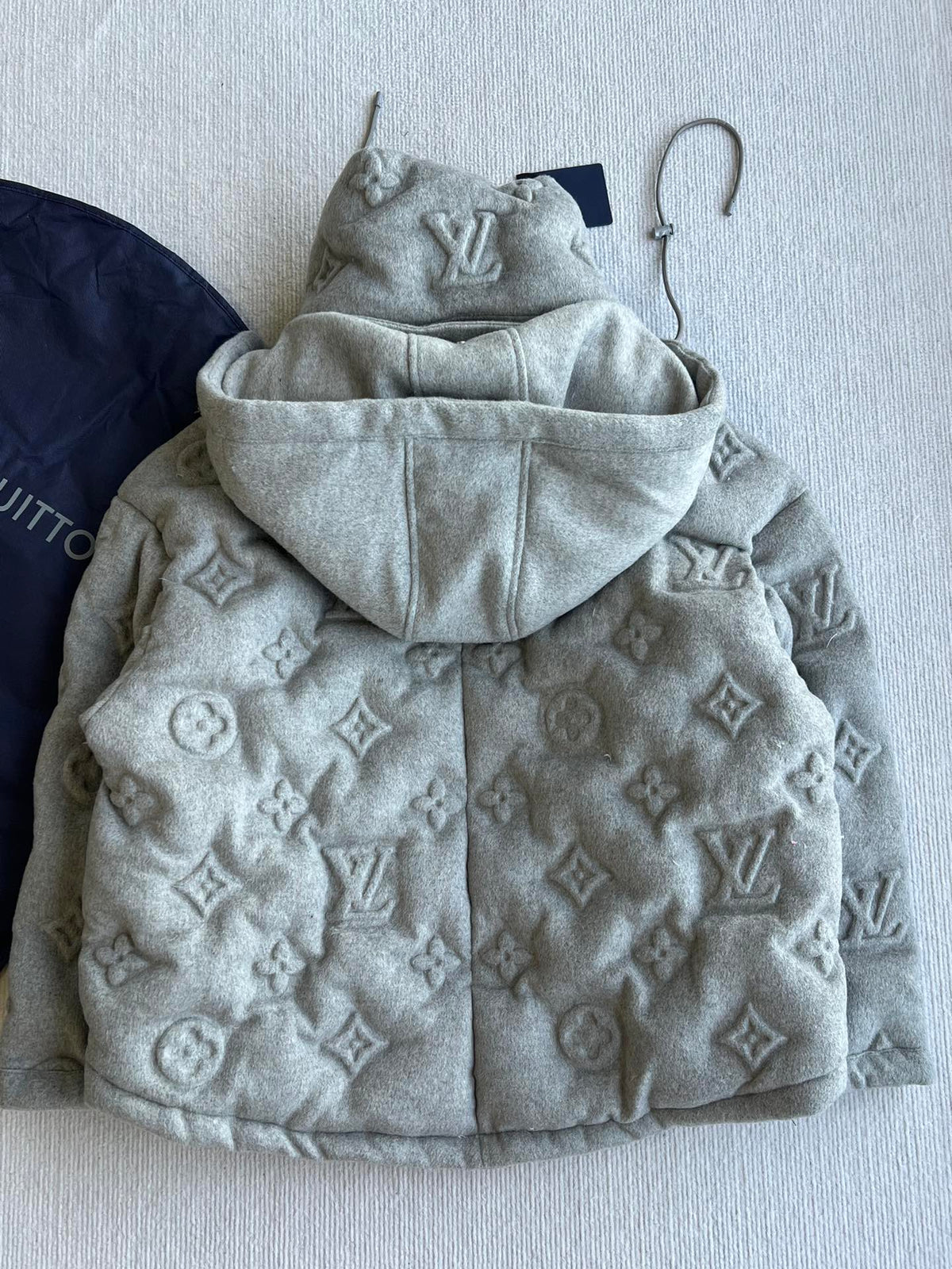 LV 25 Jacket Gray Cashmere Cotton 306784