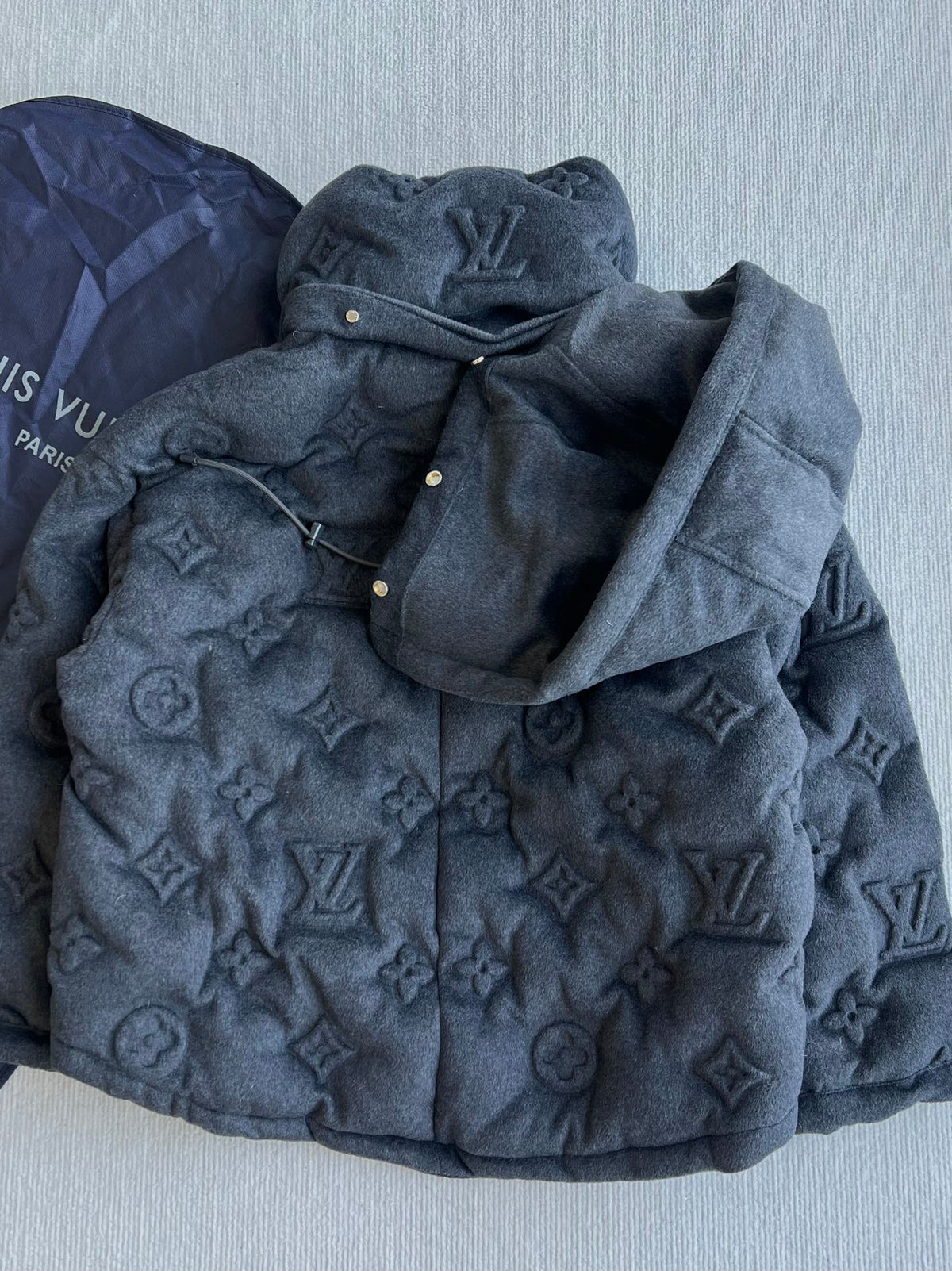 LV 25 Jacket Dark Gray Cashmere Cotton 306787