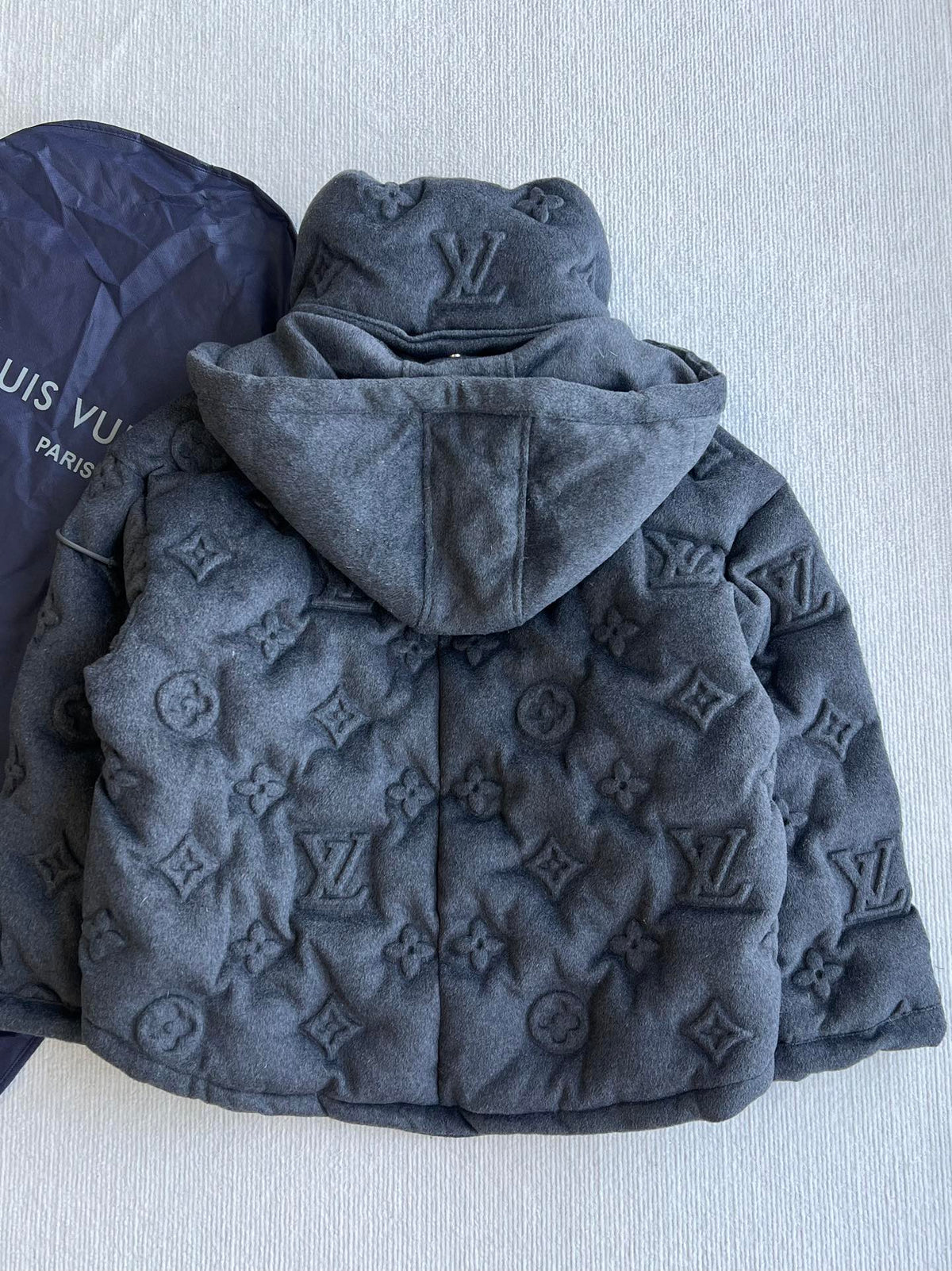 LV 25 Jacket Dark Gray Cashmere Cotton 306787