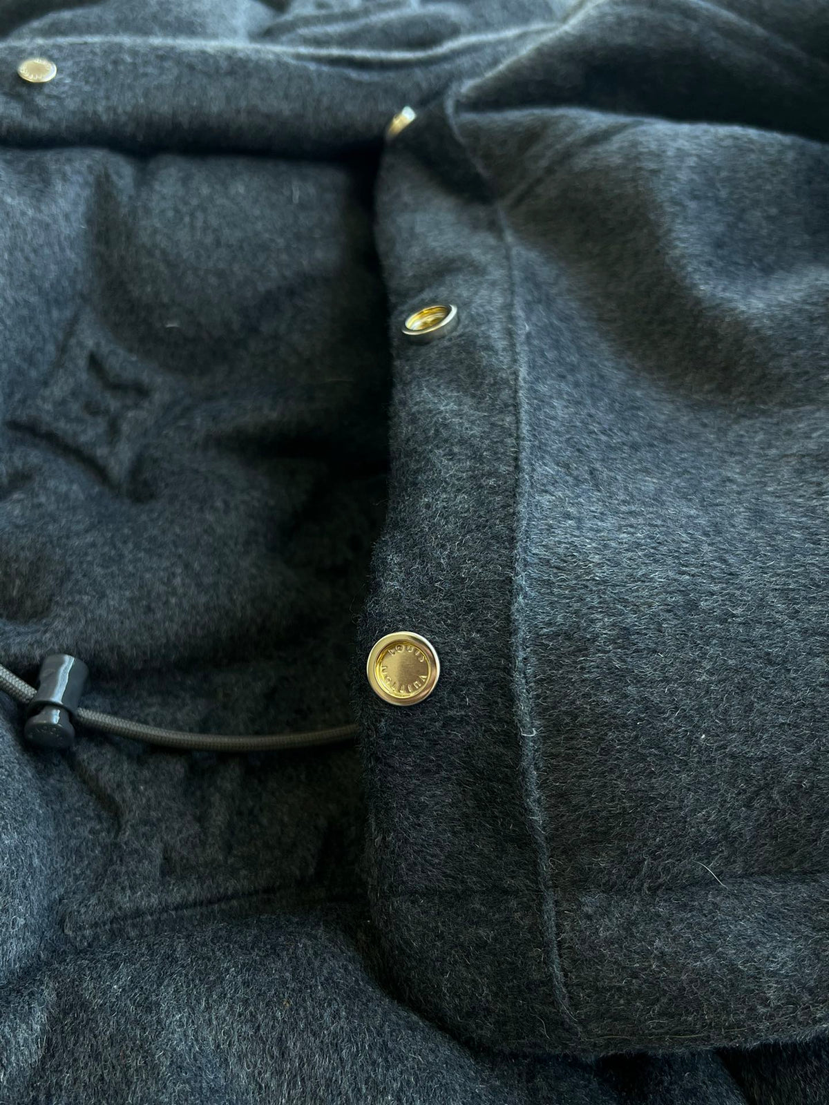 LV 25 Jacket Dark Gray Cashmere Cotton 306787