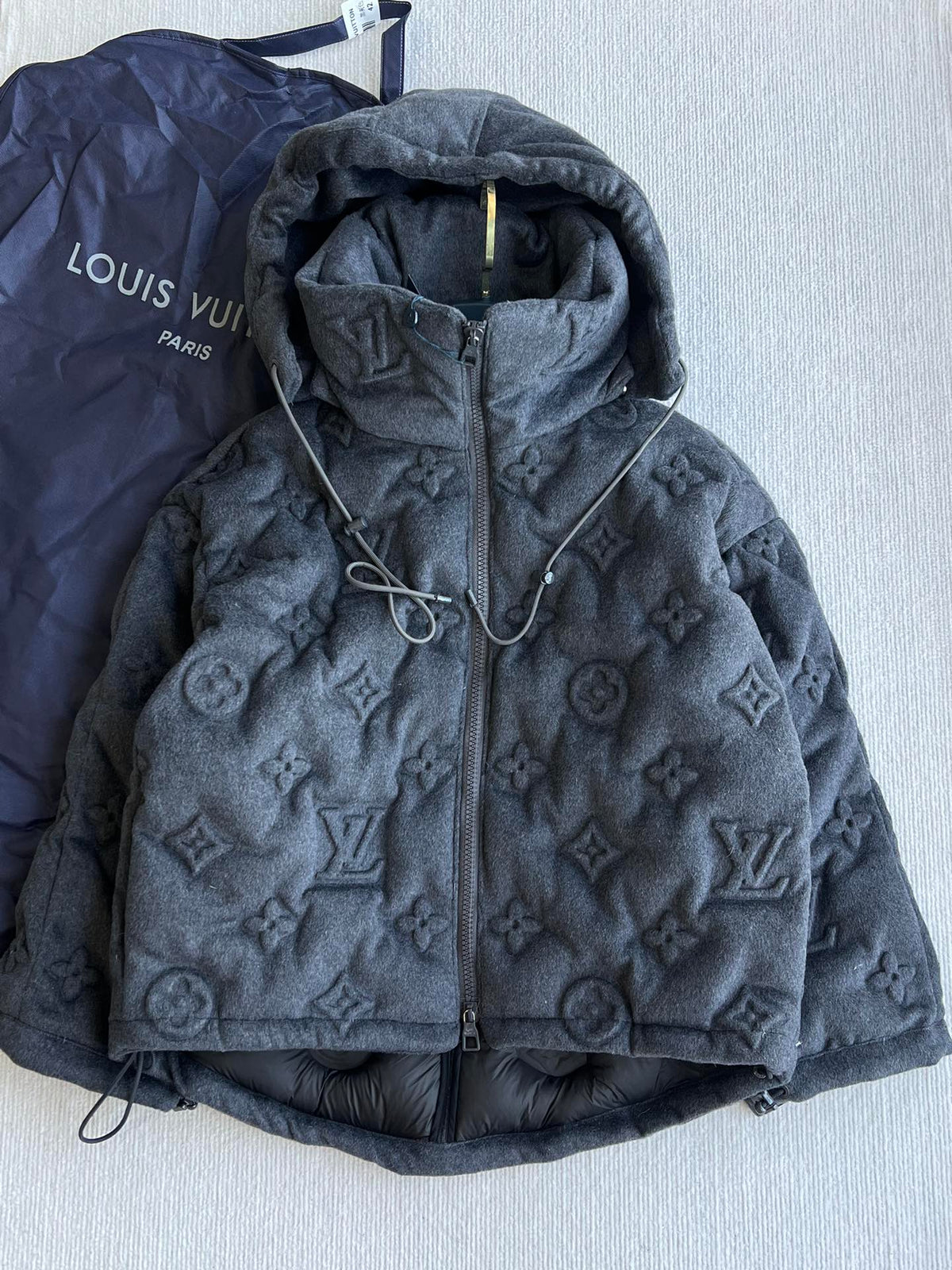 LV 25 Jacket Dark Gray Cashmere Cotton 306787