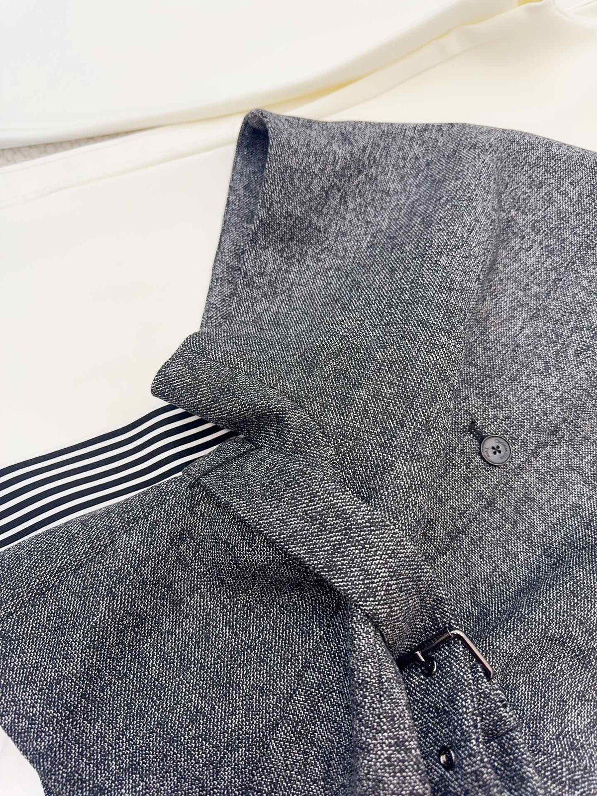 CD 25 Floral V-neck Jacket Gray Cotton