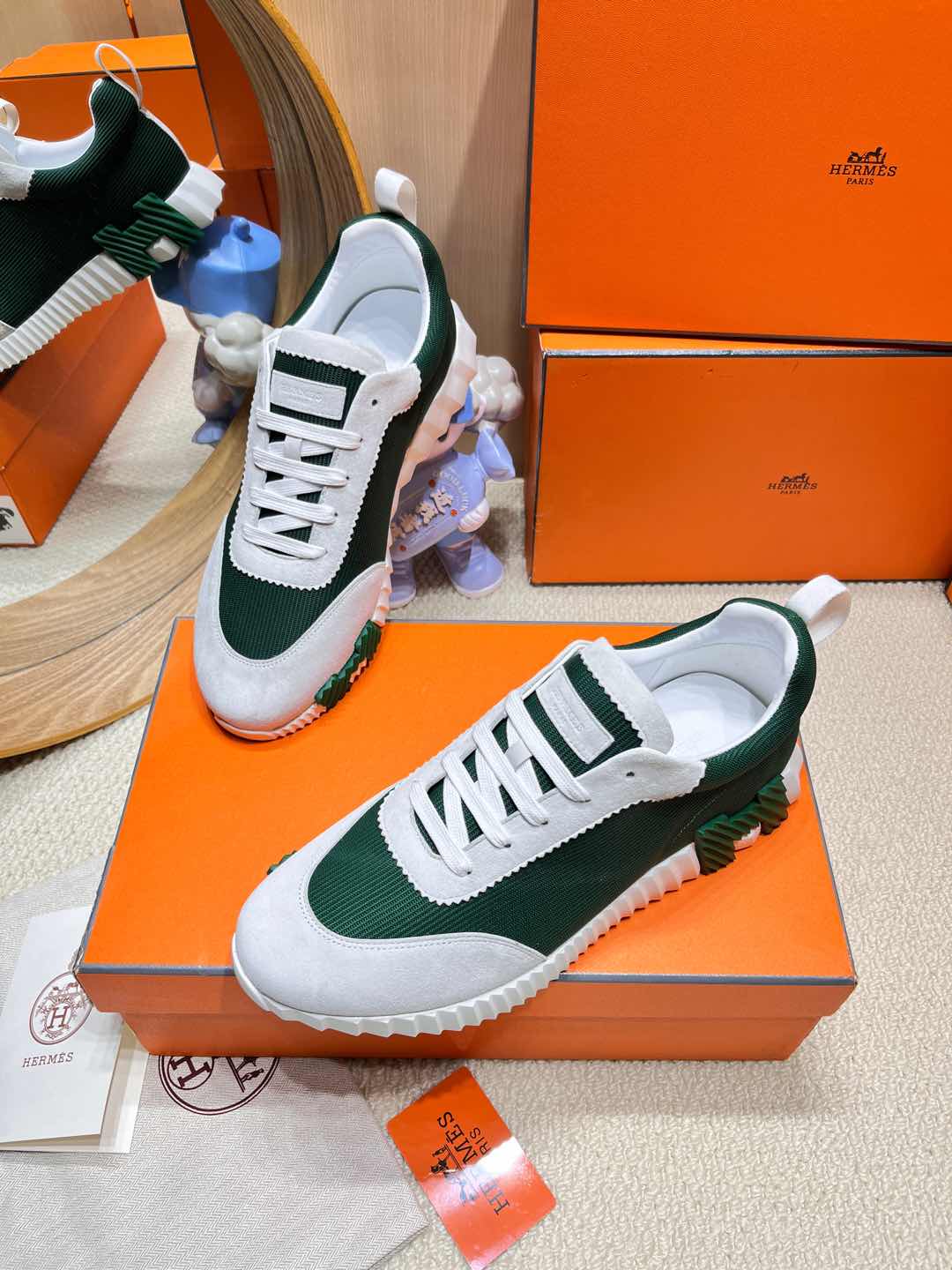 HM Bouncing Sneaker Castleton Green Fabric 206302