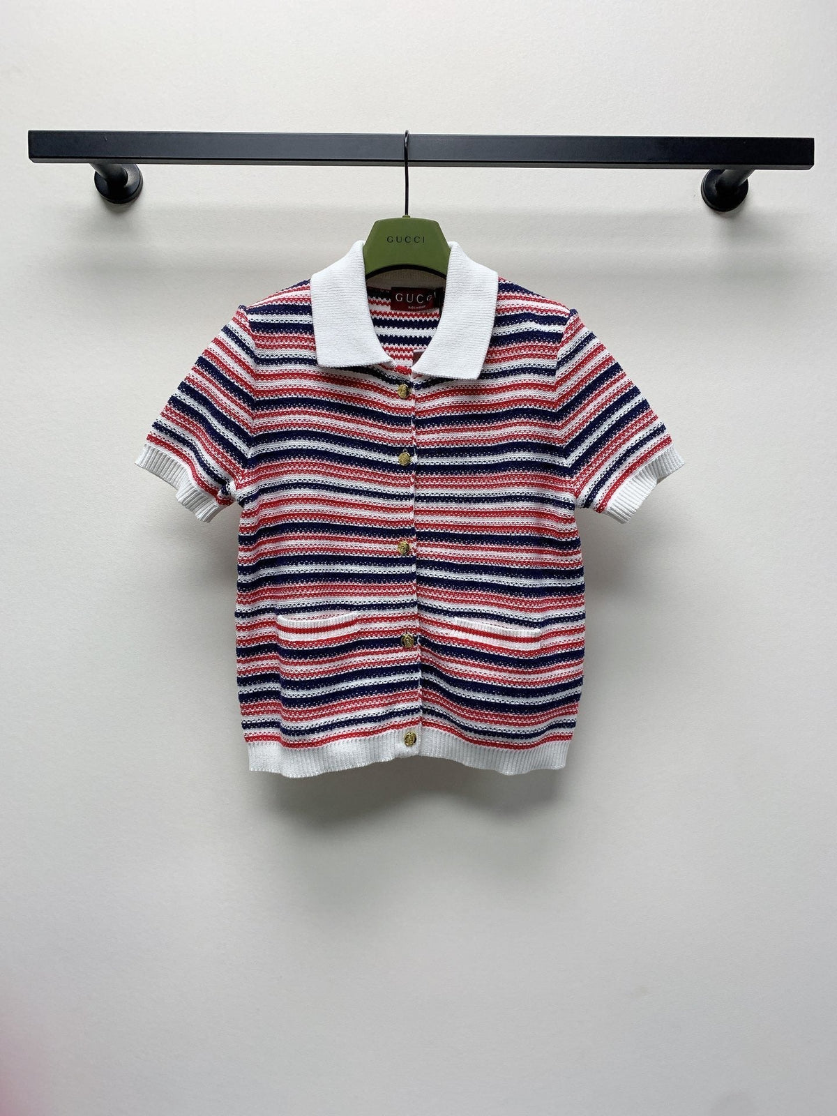 Gucci 25C Fine wool polo top 228202
