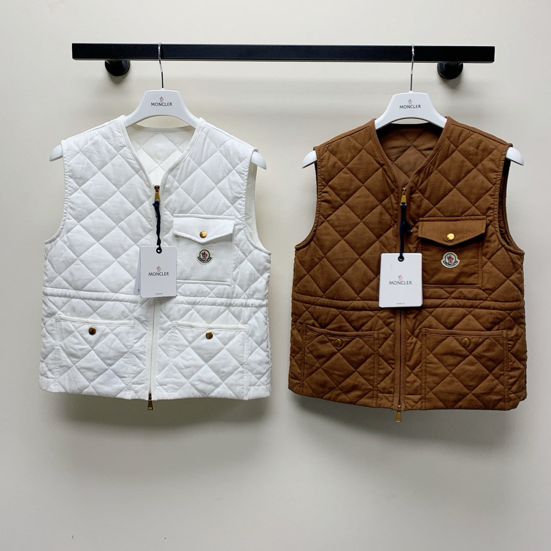 Moncler 25 Plaid Vest Polyester 281618