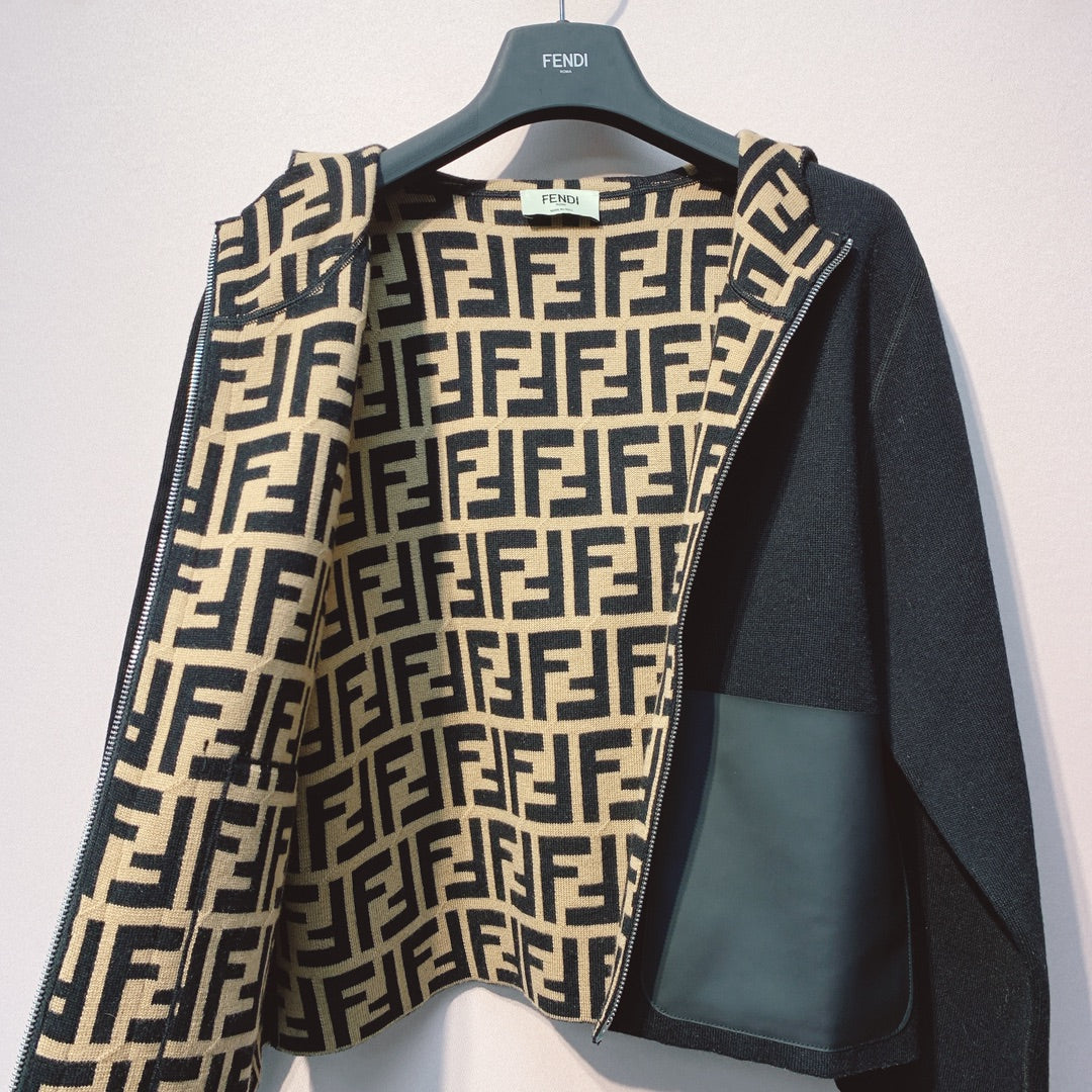Fendi 25 Jacket Black Wool 0017