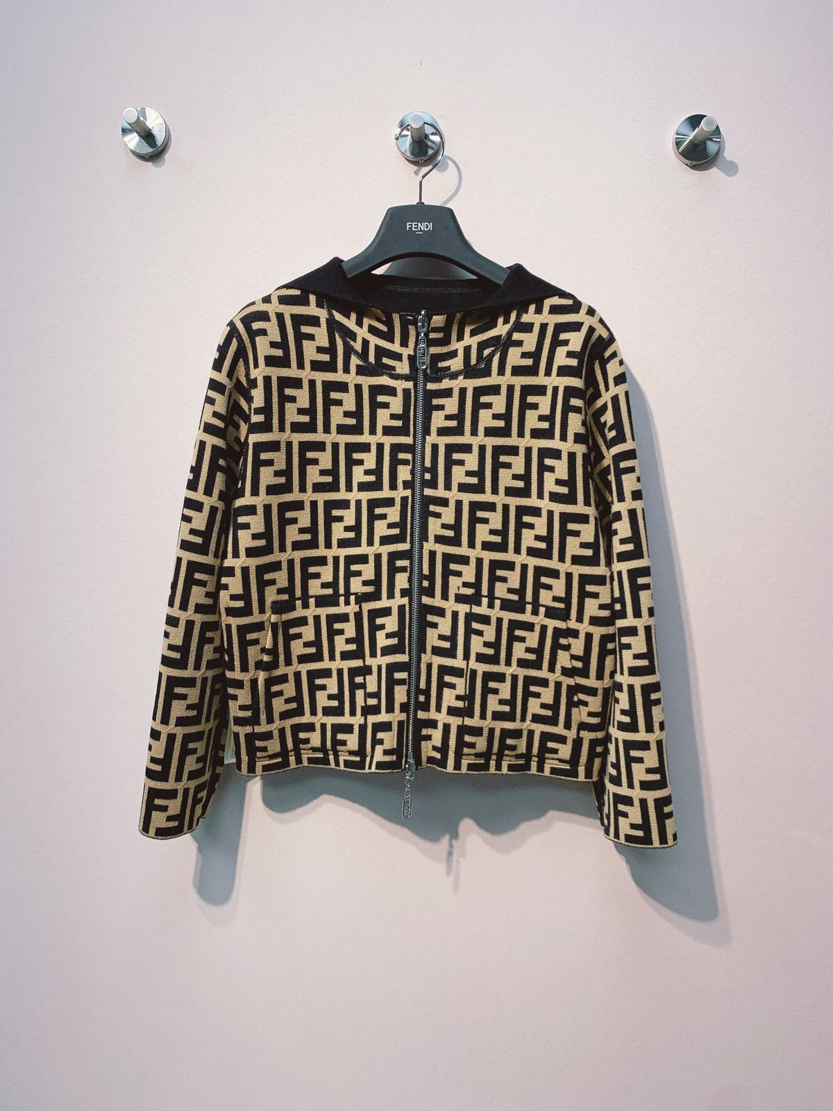Fendi 25 Jacket Black Wool 0017