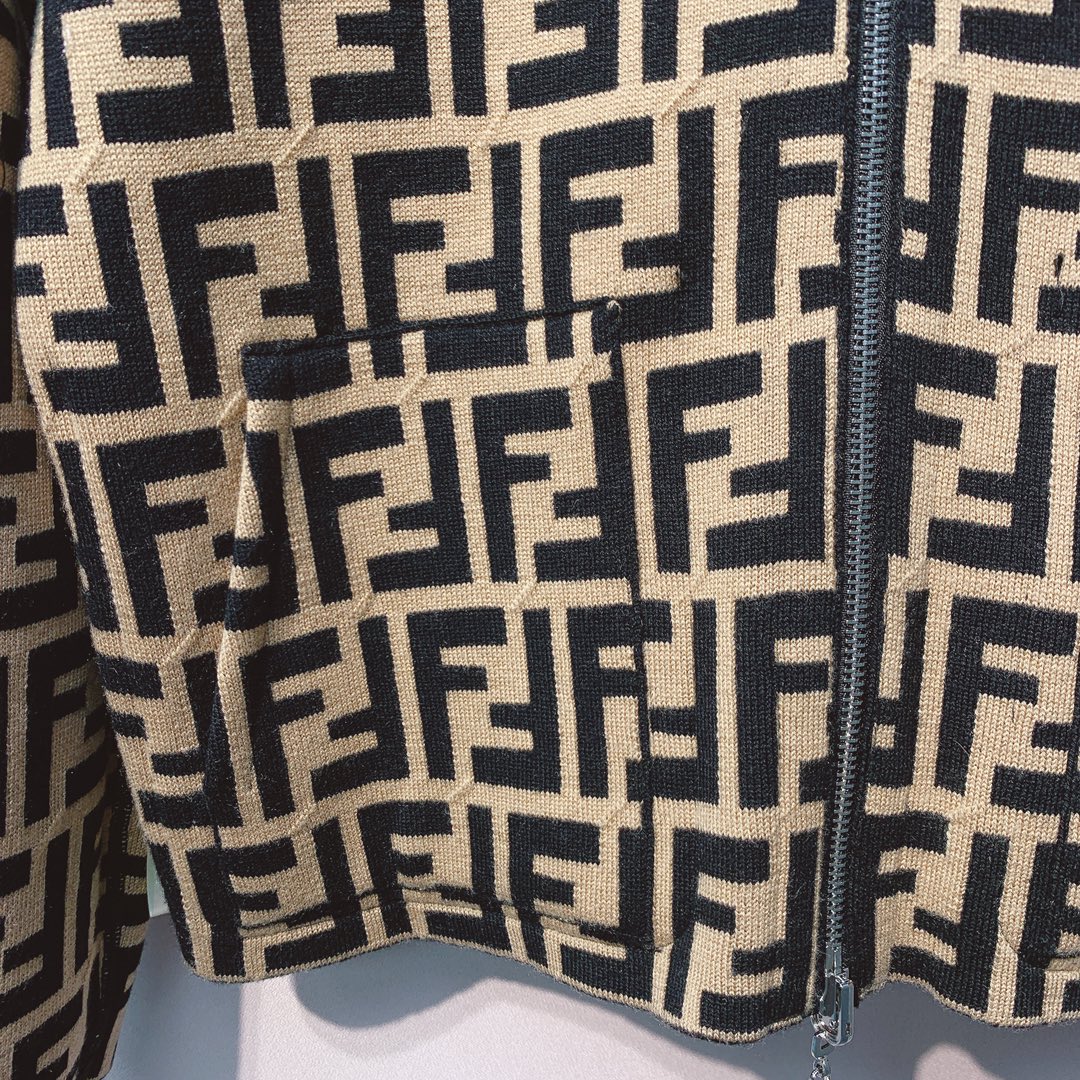 Fendi 25 Jacket Black Wool 0017