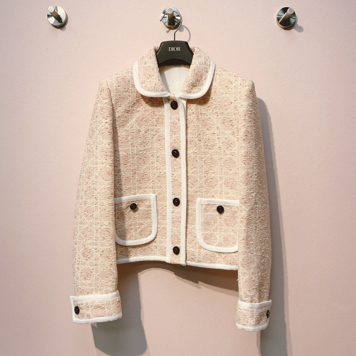 CD 25 Jacket Beige Plaid Cotton 296147