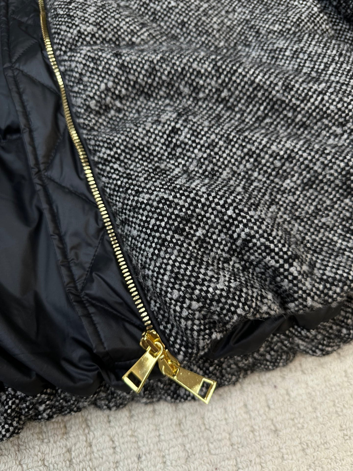 MC 2025 Jacket Black White Tweed Lambwool