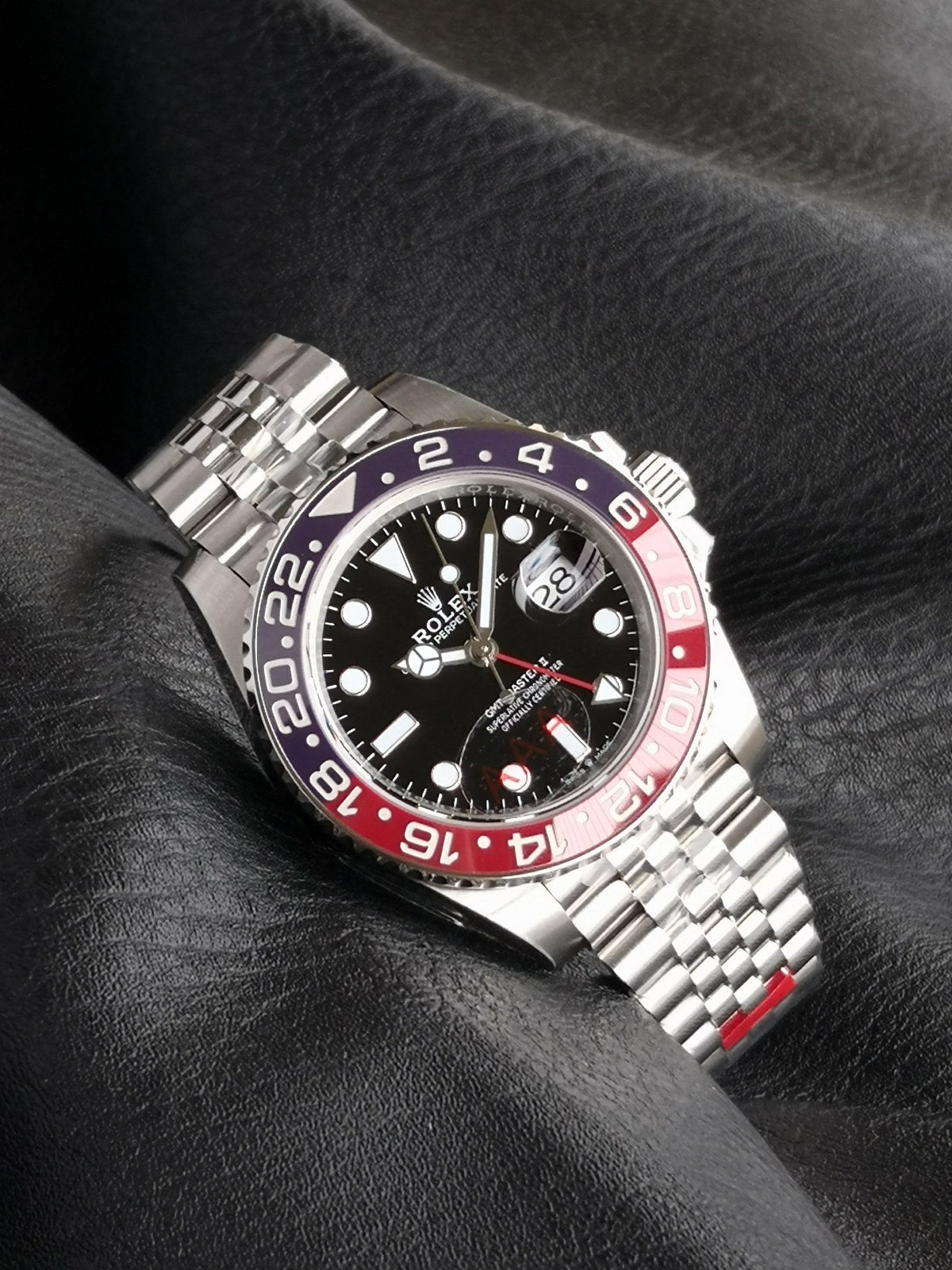 Rolex GMT Master 40mm Silver Black Dial