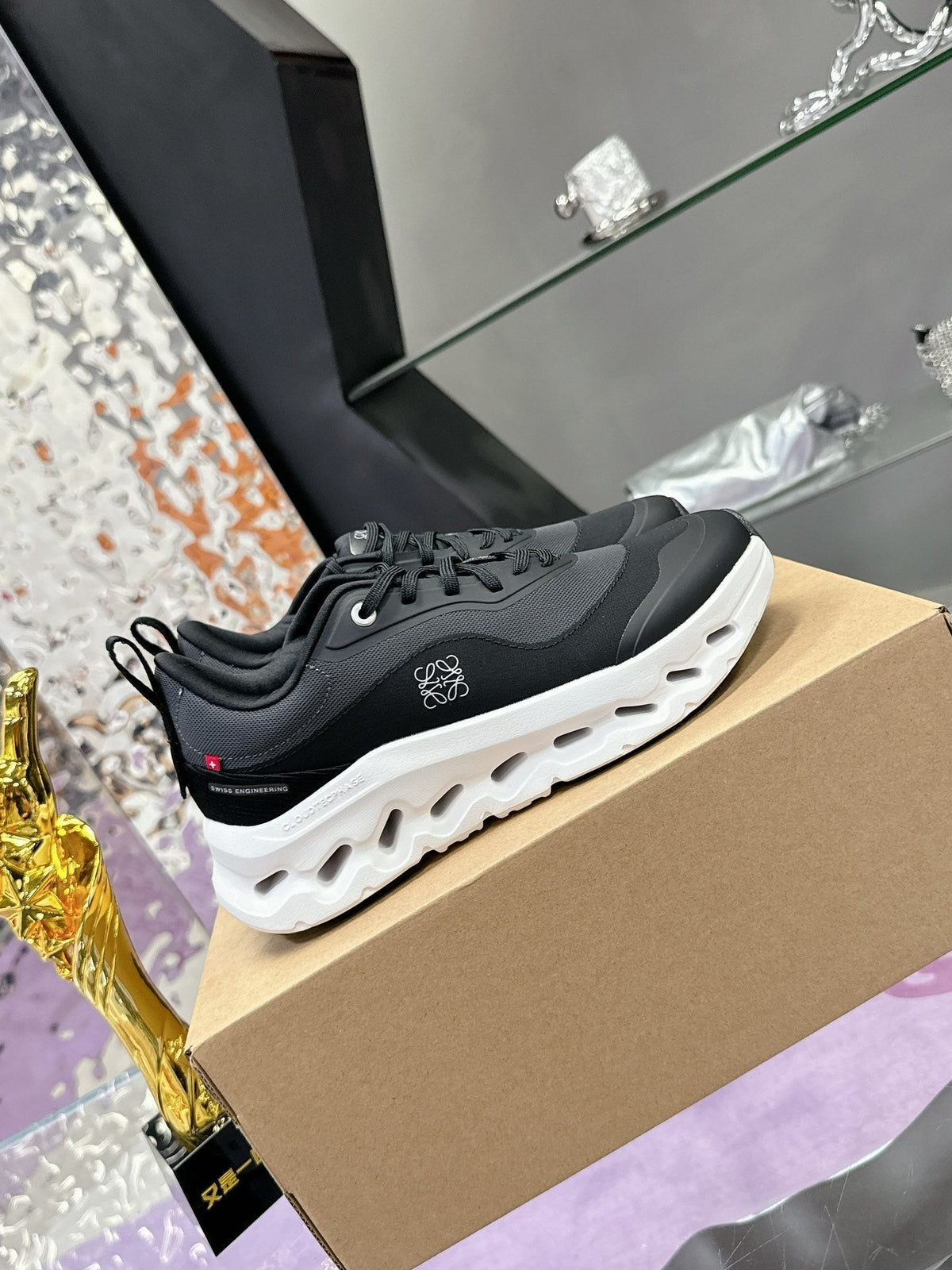 Loewe x Running Cloudtilt2.0 Sneaker Black Calfskin