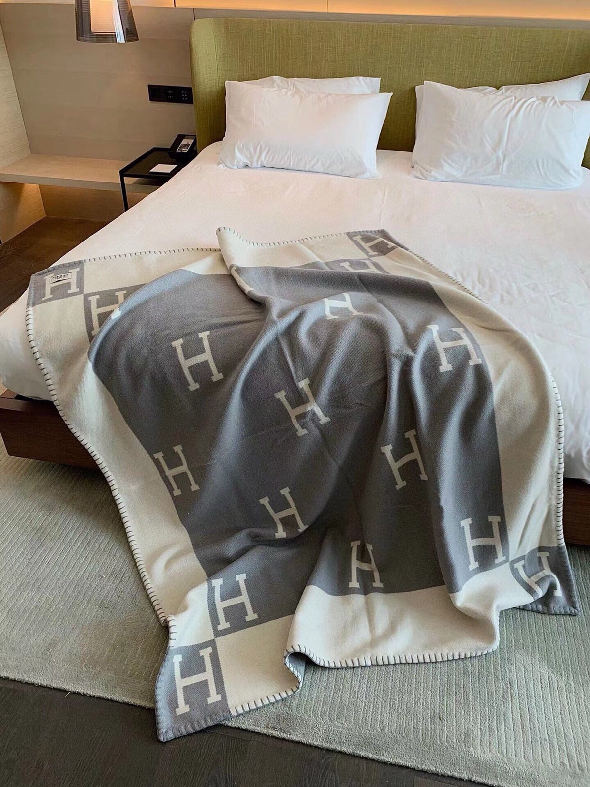 HM Blanket Grey Wool Cashmere