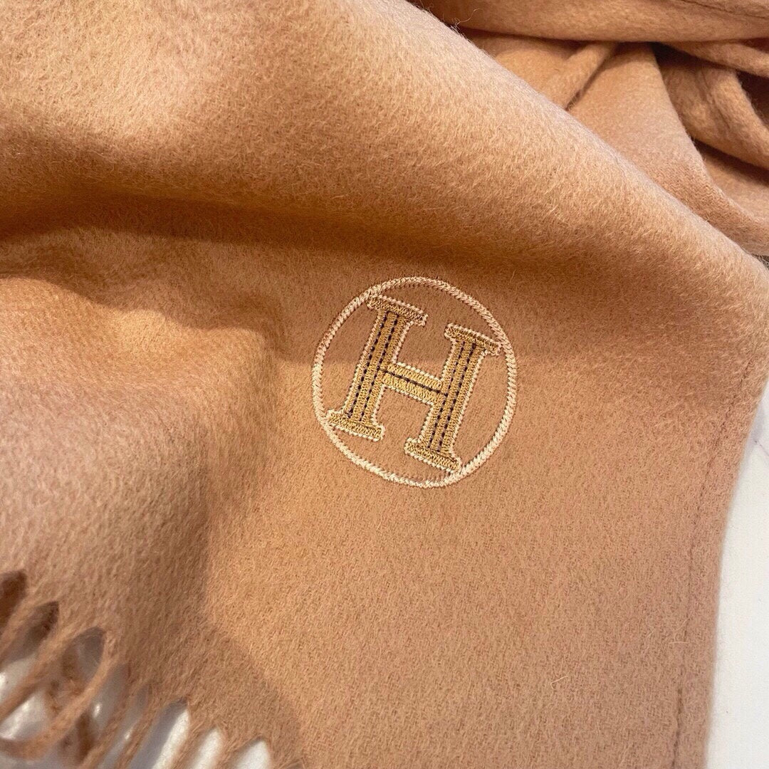 Scarf 180 CM In Pink Beige Cashmere 345957