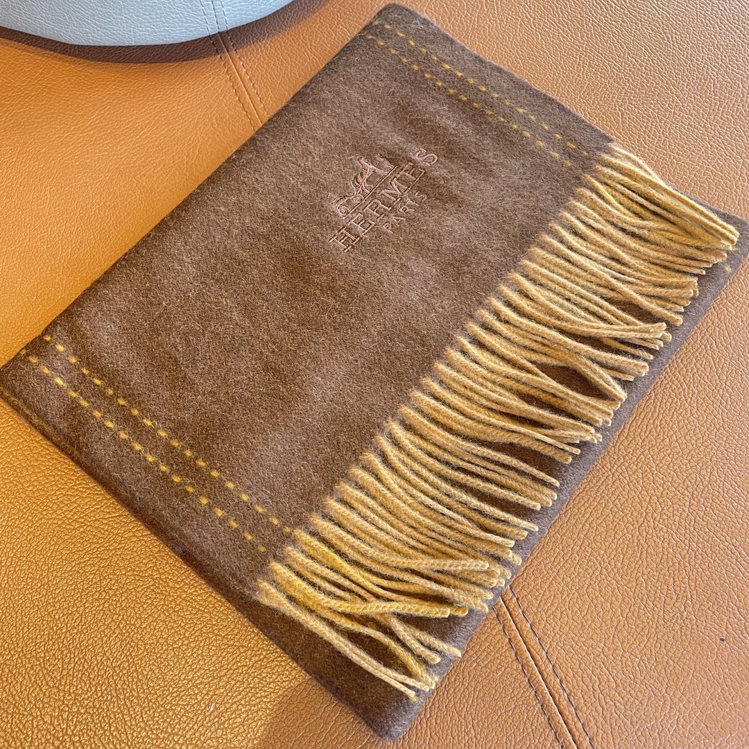 SCARF 180CM CHOCOLATE BROWN CASHMERE